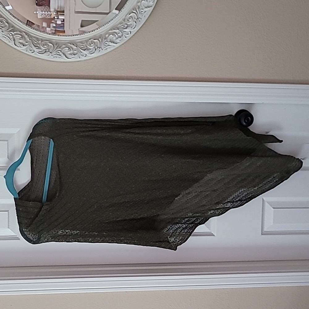 Green Light Knit Poncho